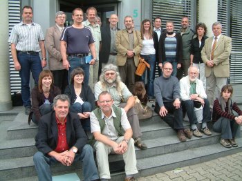 Treffen der Arbeitsgruppe Biber im Juli 2008 beim Wasserverband Eifel-Rur