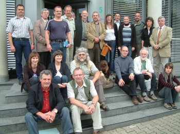 Die Arbeitsgruppe Biber bei ihrem Treffen am 9.Juli beim Wasserverband Eifel-Rur in Dren