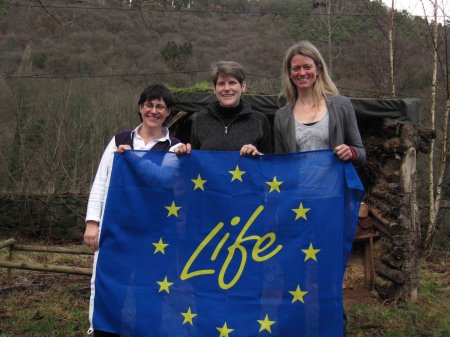 Das Team des Life+ Projekts: Marita Hartmanns, Jezanbel Angersbach, Astrid Uhlisch (v. l)